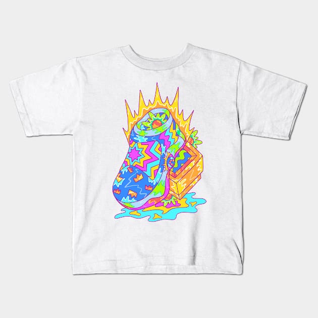 Sneaker Works - Stand In Spirit Kids T-Shirt by yoy vector